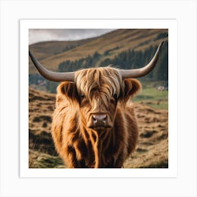 Highland Cow Art Print