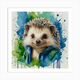 hedgehog Art Print