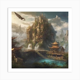 Fantasy Castle 32 Art Print