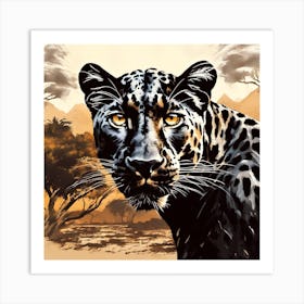 Leopard In The Wild Art Print