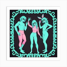 Three Sexy Women Art Print