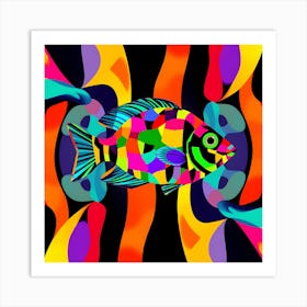 Abstract Fish 2 Art Print