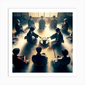 Samurai Tea Ceremony 1 Art Print