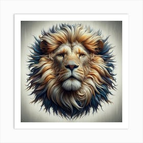 Lion Head 9 Art Print