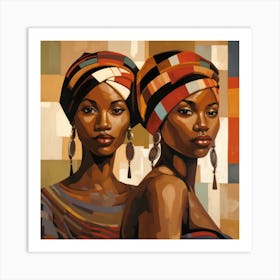 Two African Women 4 Art Print