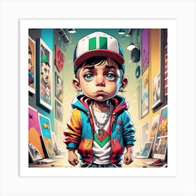 Boy In A Hat Art Print