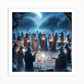 Wizard Gathering 2 Art Print