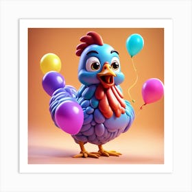 Cute Chick Art Print