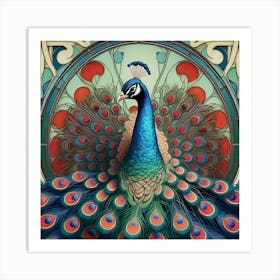 Peacock 50 Art Print