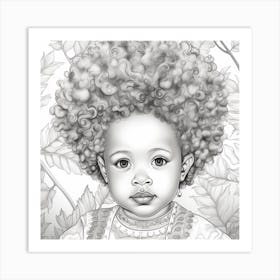 Afro Baby 1 Art Print