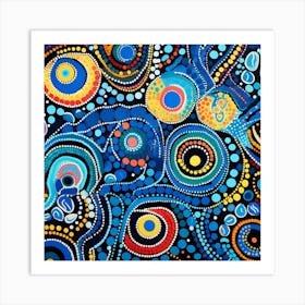 Aboriginal Art, Aboriginal Art, Aboriginal Art, Aboriginal Art, Aboriginal Art Art Print