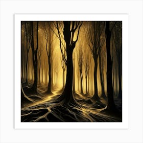 Dark Forest 32 Art Print