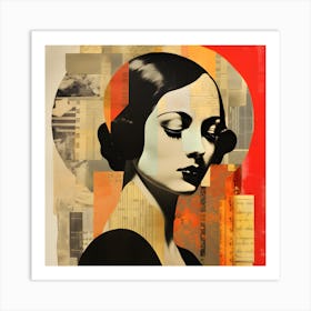 'Lady In Red' Art Print