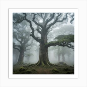 Foggy Forest Art Print