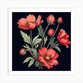 Red Poppies 3 Art Print