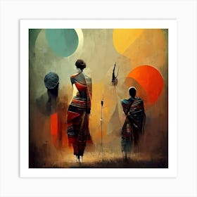 BB Borsa High class Africa Paint Art Art Print