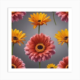 Gerbera Daisies Art Print