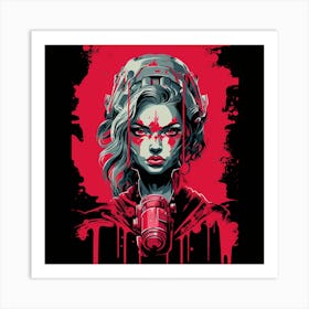 Zombie Girl 2 Art Print
