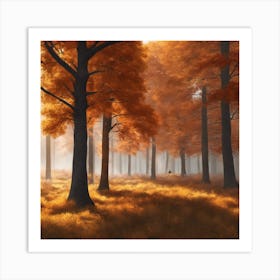 Autumn Forest 5 Art Print