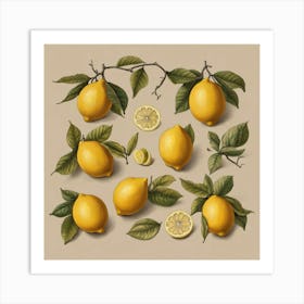 Default Default Vintage Lemons For Defferent Seasons Aestethic 3 (1) Art Print