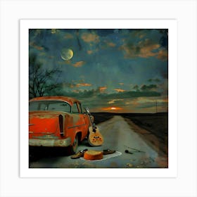 Twilight Serenade On Route 66 Art Print