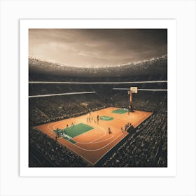 Basketball Court 13 Art Print