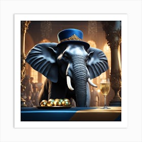 Havana Elephants Jakarta Art Print