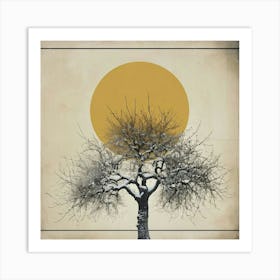 Tree In The Snow Art Print