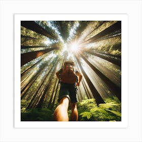Hiking Stock Photos And Royalty-Free Images Art Print