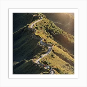 Taiwan Mountain Road Art Print