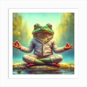 Frog Meditation 1 Art Print