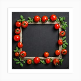 Frame With Tomatoes 3 Art Print