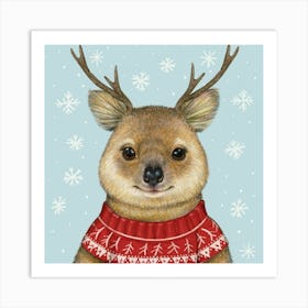 Celia Reindeer Art Print