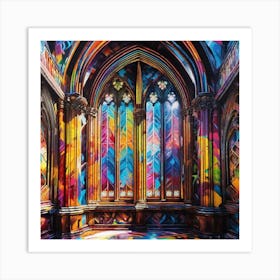 Stained Glass Window 5 Art Print