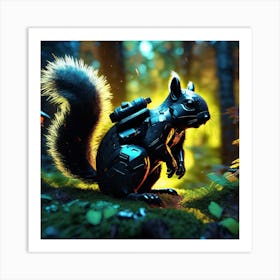 Sci-Fi Squirrel Art Print