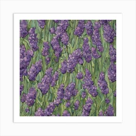 Lavender Field Art Print