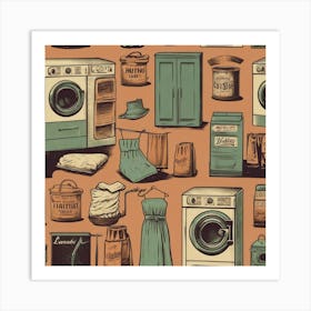 Default Default Vintage And Retro Laundry Advertising Aestethi 0 (1) Art Print