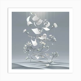 Paper Tree Art Print