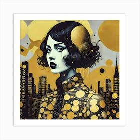 Golden Girl Big City Poster 1 Art Print