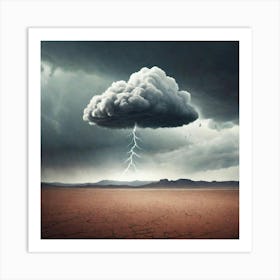 Lightning Cloud Art Print