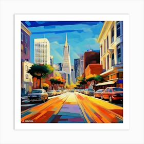 San Francisco Cityscape 3 Art Print