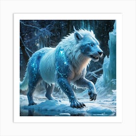 Frost Glowing ICE Animal 5 Art Print