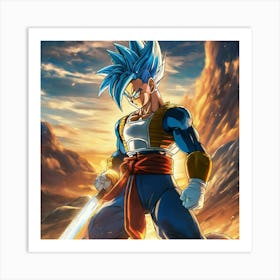 Dragon Ball Z Wallpaper 18 Art Print