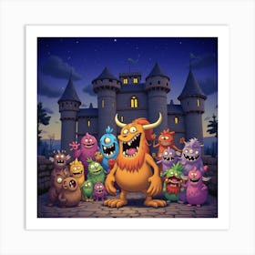 Monsters In The Castle 3 Art Print