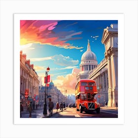 London Cityscape Art Print