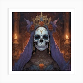 Skeleton Queen Art Print