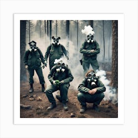 Gas Masks 1 Art Print