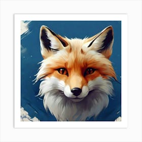 Fox Head Art Print