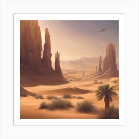 Desert Landscape Art Print