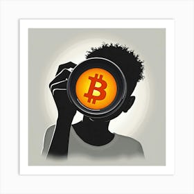 Bitcoin Portrait Art Print